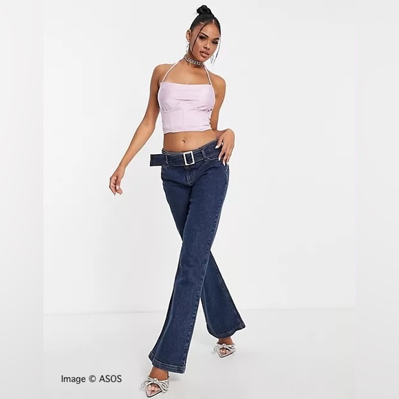 Lilac Detachable Corset Satin Top Size 2 - Picture 10 of 10